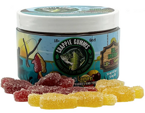Full Spectrum CBD gummies.   This 3000mg 60-count jar of hemp-derived CBD is made and distributed from Indianapolis, Indiana.