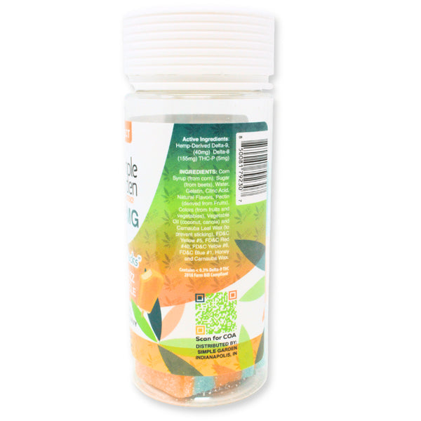 Blue Razz-Creamsicle Double-Stacked THC Gummies — 3000mg, 15-Count | Delta-9 + Delta-8 + THCp