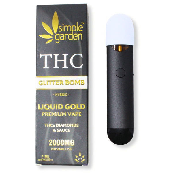 Glitter Bomb THCa Diamonds Disposable Vape — 2000mg | Hybrid Hemp Vape