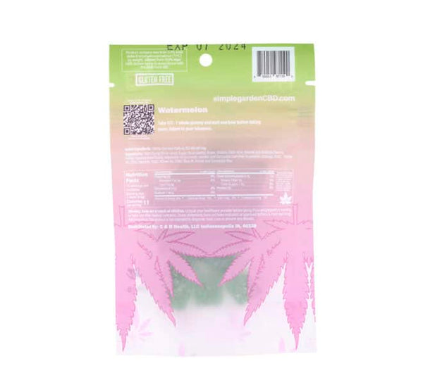 Delta 8 gummy cubes - 50mg each - Watermelon