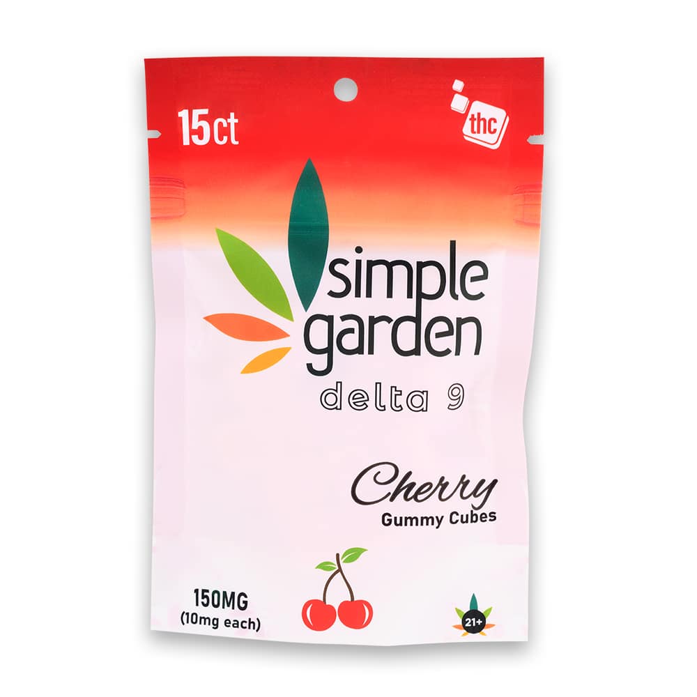 Simple GardenCBD Delta-9 Gummies - 150mg - Cherry