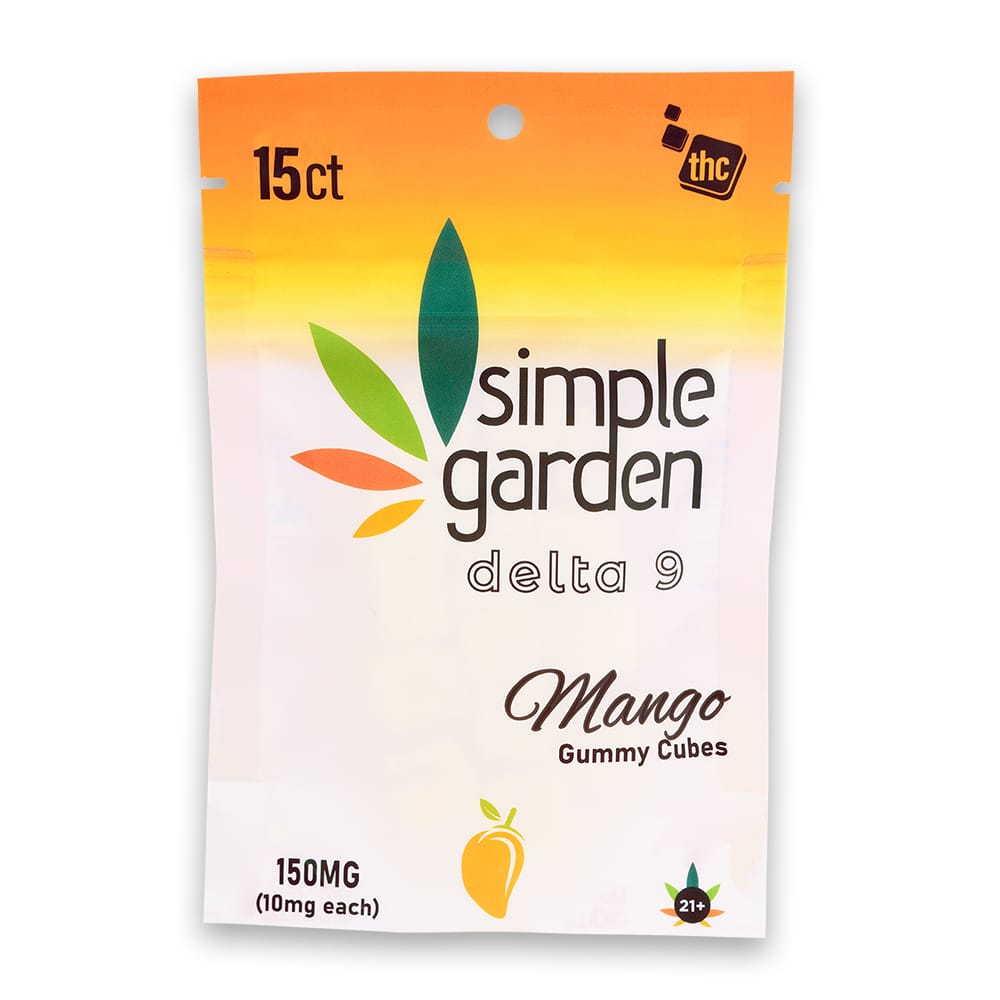 Simple GardenCBD Delta-9 Gummies - 150mg - Mango