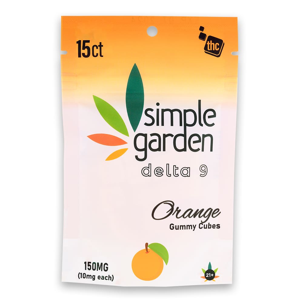 Simple GardenCBD Delta-9 Gummies - 150mg - Orange