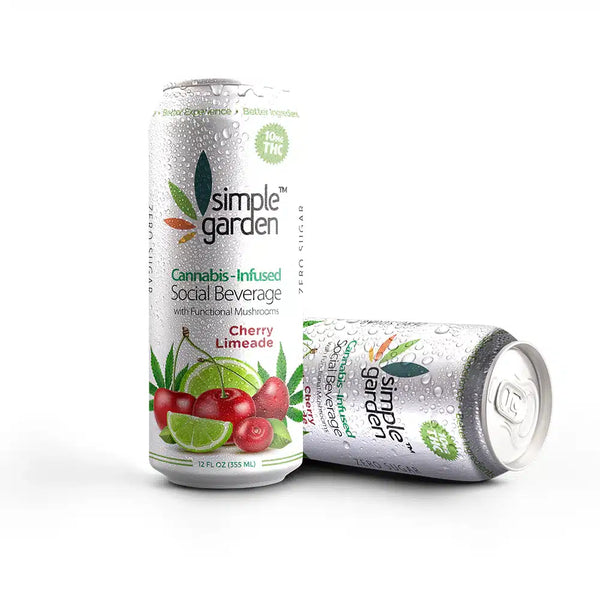 Cherry Limeade Delta-9 THC Beverage — 4-Pack | Hemp-Infused Social Drink