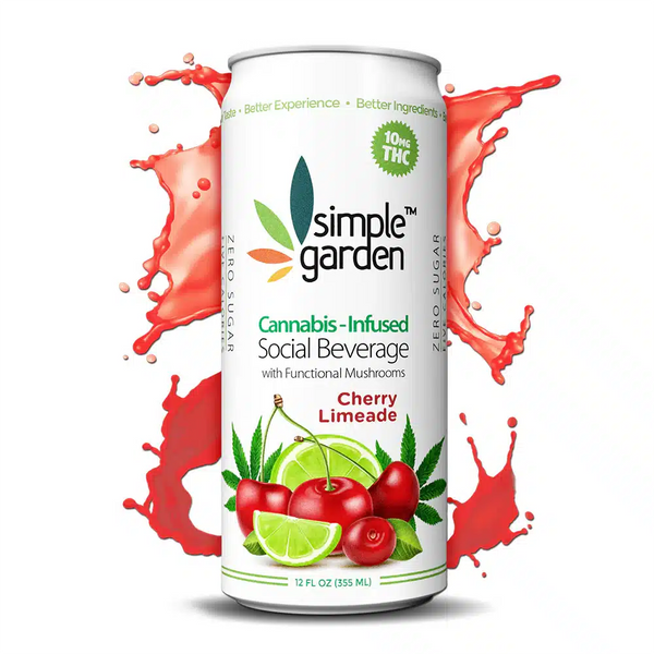 Cherry Limeade Delta-9 THC Beverage — 4-Pack | Hemp-Infused Social Drink