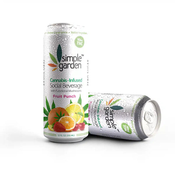 Fruit Punch Delta-9 THC Beverage — 4-Pack | Hemp-Infused Social Drink