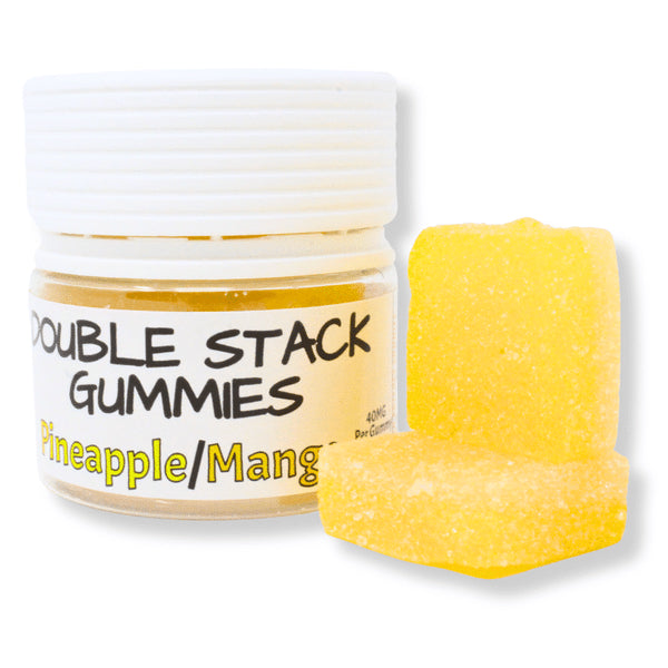 Pineapple-Mango Double-Stacked THC Gummies — 200mg, 5-Count | Delta-9 + Delta-8 + THCp