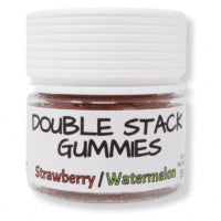 Strawberry-Watermelon Double-Stacked THC Gummies — 200mg, 5-Count | Delta-9 + Delta-8 + THCp