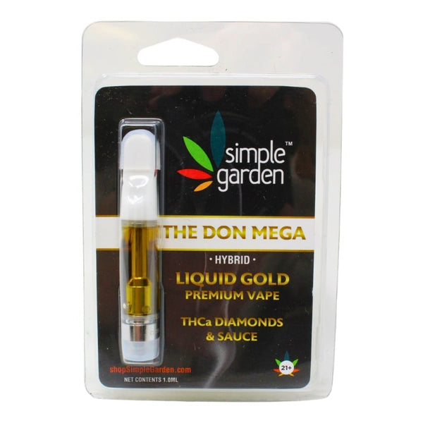 The Don Mega THCa Diamond Liquid Gold Vape Cartridge — 1ml | Hybrid Hemp Cart