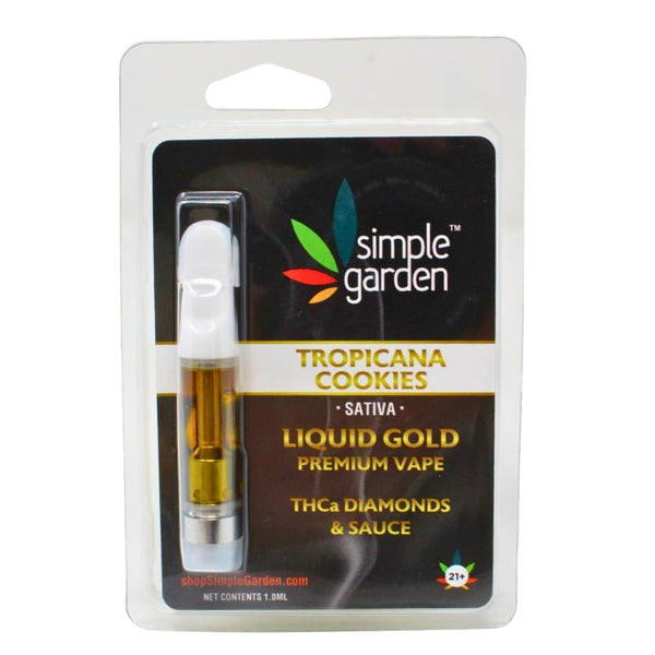 Tropicana Cookies THCa Diamond Liquid Gold Vape Cartridge — 1ml | Sativa Hemp Cart