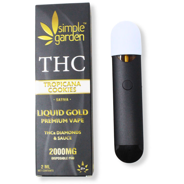 Tropicana Cookies THCa Diamonds Disposable Vape — 2000mg | Sativa Hemp Vape