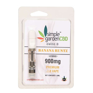 Banana Runtz flavored Delta 8 cartridge