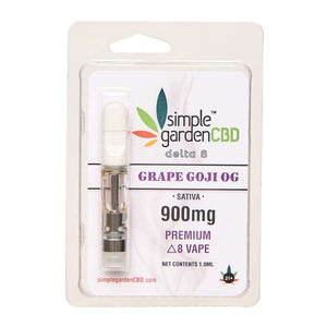 Grape Goji flavored Delta 8 cartridge