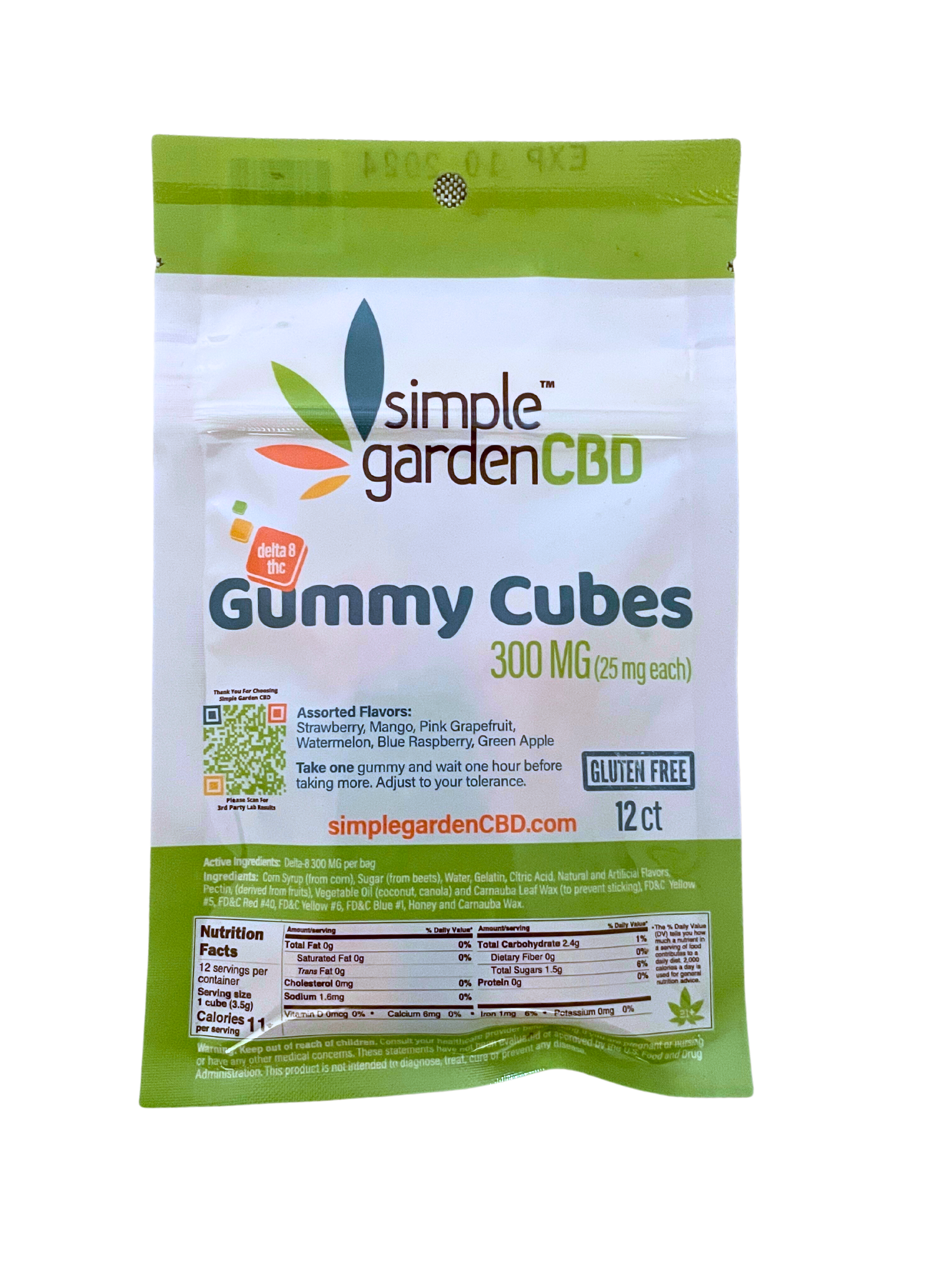 Simple GardenCBD Delta-8 Gummies - 25mg each - Variety