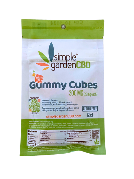 Simple GardenCBD Delta-8 Gummies - 25mg each - Variety